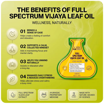 Full Spectrum Vijaya Leaf Oil | 1330MG | CBD-RICH